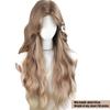 WTB Brown Gradient Full Head Synthetic Wig Female Brown Gradient Wavy Long Hair Big Wave S Hair Seam Full Head Wig