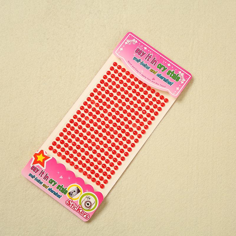 260pcs Acrylic Pearl & Rhinestone Stickers for DIY Decoration – Multi-Specification Customization