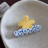 Creative Hairpin Acetic Acid Hair Claw Colorful Floral Design Acetate Shark Clip Large Korean Style Flower Hair Clip Vacation