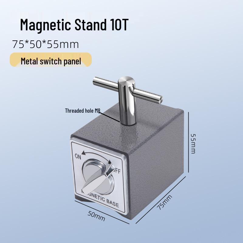 V-Shaped Magnetic Base Stand for Wire EDM, Strong Magnet with Triangular Design in Sizes 6T-12T