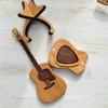 Vetrina Espositore per Plettri di Chitarra e Basso, Organizer in Legno con Supporto a Forma di Chitarra, per Conservazione ed Esposizione Plettri
