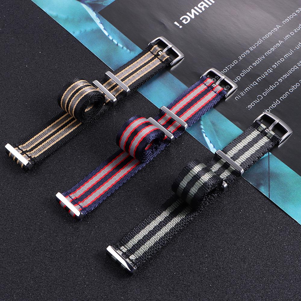 20mm Nylon Watch Band One Piece Comfortable Watch Straps Loop Military Washable Blet for Men Watchbands for Omega 007 for Rolex