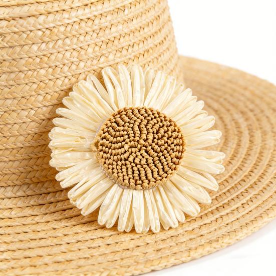 50 Stück Handgemachte Gänseblümchen 8 cm Künstliche Blumen Verzierungen DIY Zubehör für Strandhüte Kleidung Vorhangbinder Bastelbedarf