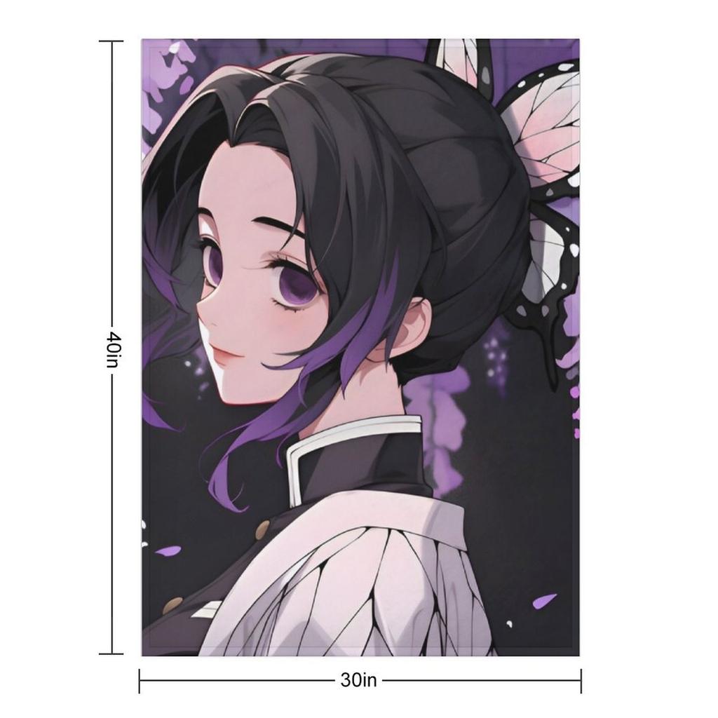 Shinobu DS Cute Anime Girl Throw Blanket Christmas Gifts Heavy Single Tourist Blankets