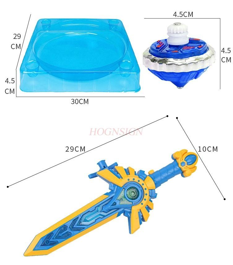Gyroscope Sword Toy Children'S Gyroscope Vs. Battle Plate Hurricane Rotating War Soul Magic Alloy Gyroscope Boy Toy
