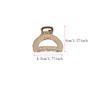 New Fashion Exquisite Medium and Small Geometric Hair Claw for Women Girls Clamps Hair Crab Metal Hair Clip Accessories Headwear