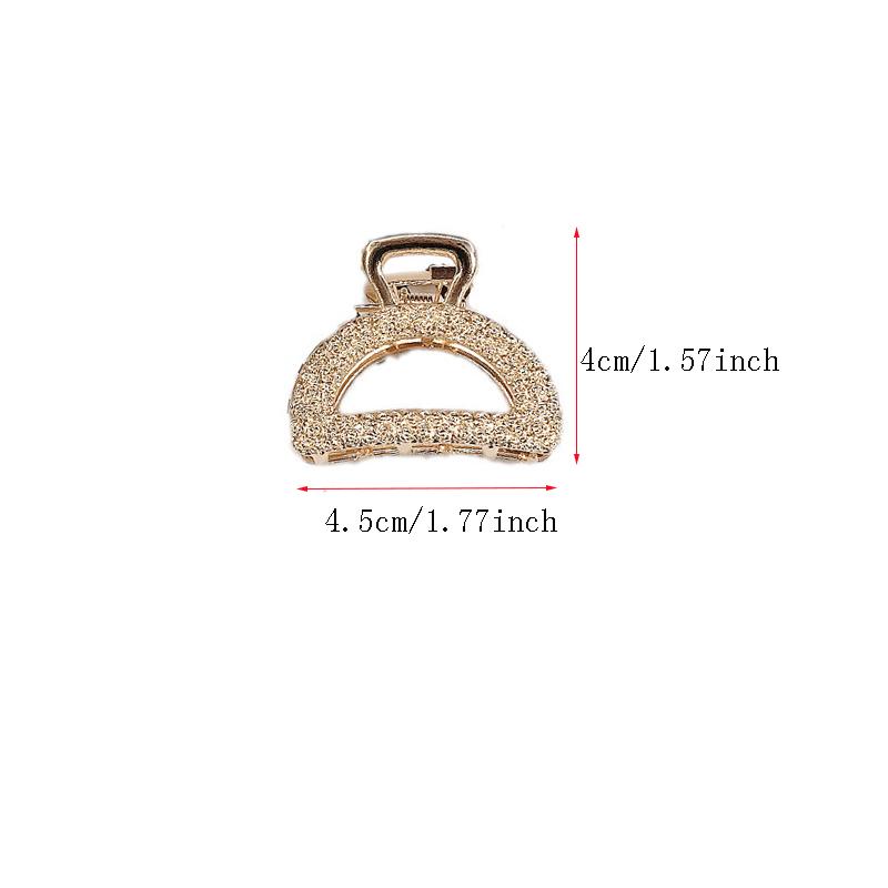 New Fashion Exquisite Medium and Small Geometric Hair Claw for Women Girls Clamps Hair Crab Metal Hair Clip Accessories Headwear