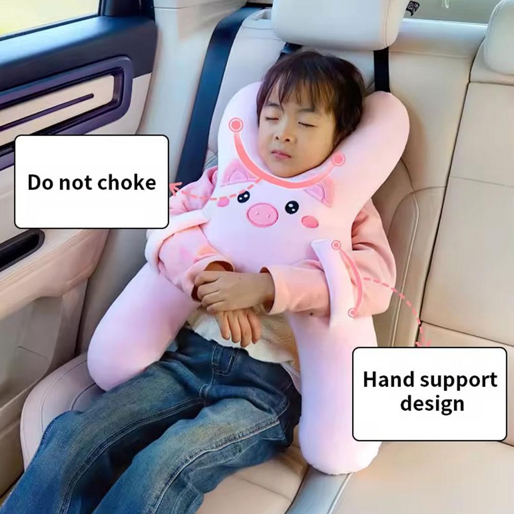 Car children's pillow With Seat Belt Safety Sleep Aid Prevent Leaning Head Back Seat Sleeping Comfort During Distance Travel