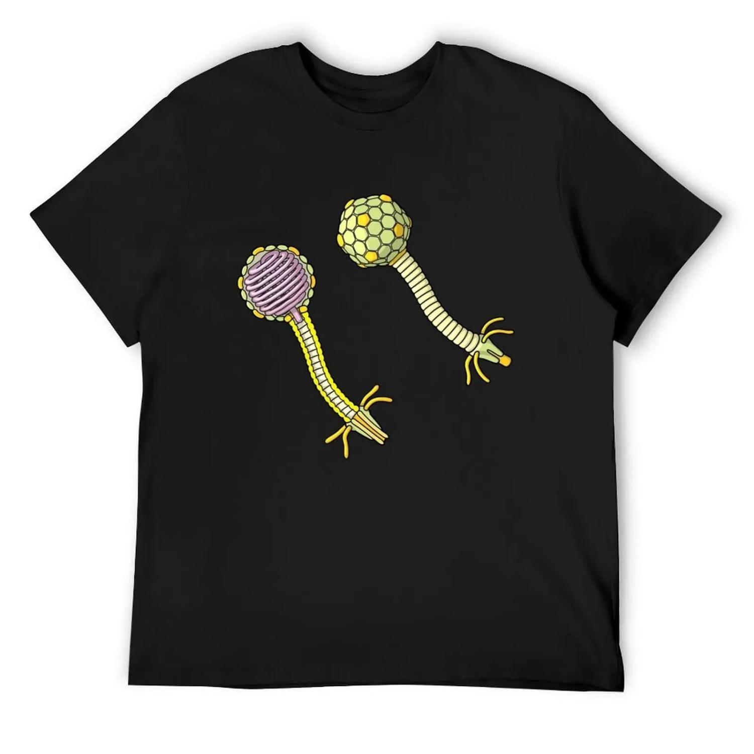 Футболка с иллюстрацией Бактериофага Лямбда Футболки с смешными мемами Louboutins стильные мужские футболки с графикой смешные S