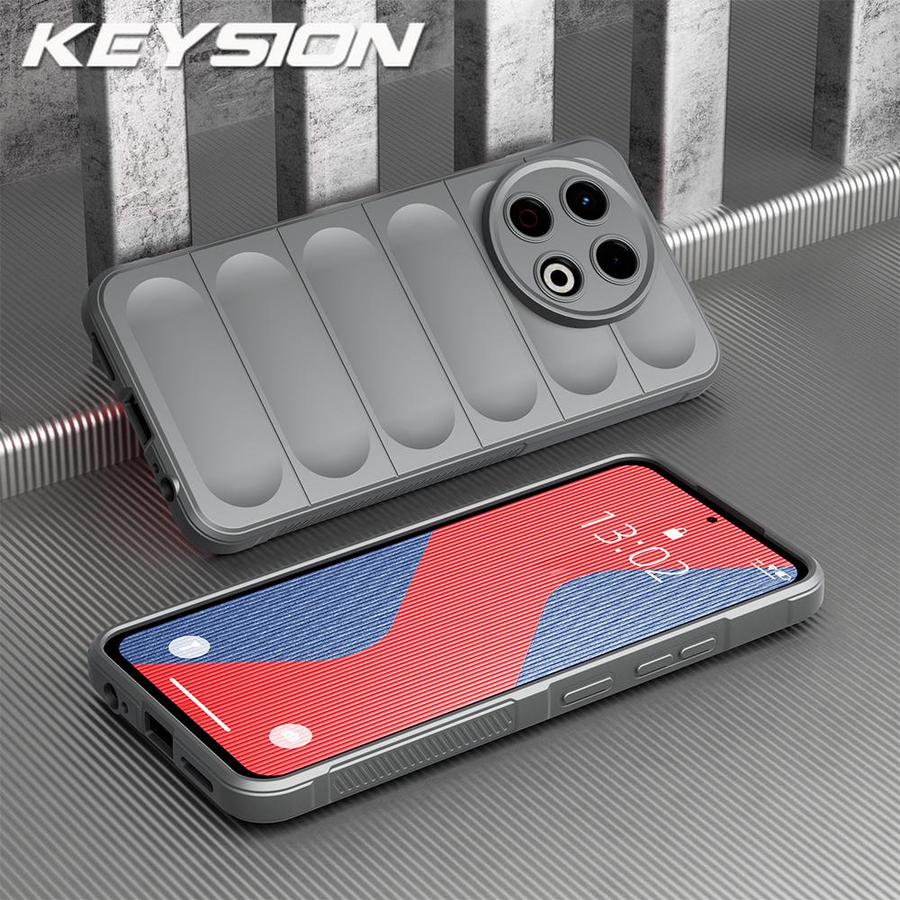 KEYSION Shockproof Matte Phone Case for TECNO Spark 30 Pro 4G Anti-skid Soft Silicone Phone Back Cover for Tecno Spark 20 Pro 4G