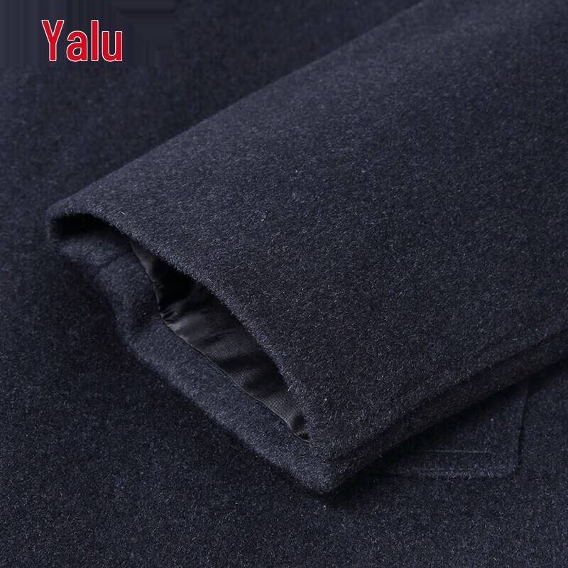 Yalu Men's Merino Wool Blend Mid-Long Winter Coat