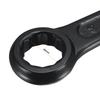 uxcell 46mm Box End Striking Ring Wrench, Wear-Resistant and Durable High-Strength Steel Single Head Spanner Hand Tool