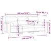 Vidaxl 3-Osobowa Sofa Z Poduszkami, Brązowa, 180 Cm, Tkanina
