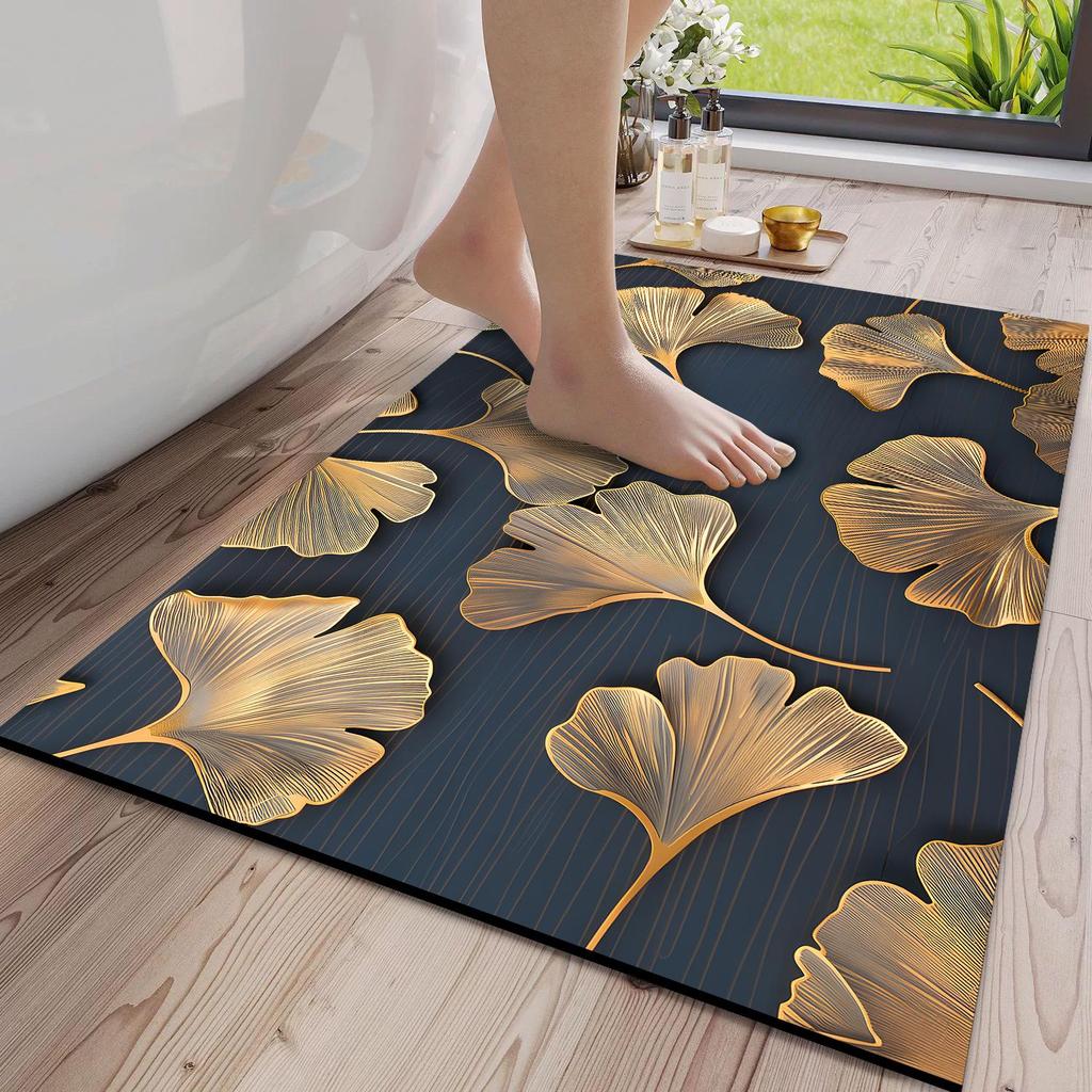 3D Quick-Dry Non-Slip Diatom Mud Bathroom Mat