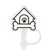 New Cartoon Dog Straw Cover 10MM Straw Cap Silicone Cute Stopper Party Decoration Anime Cup Acc V2M6