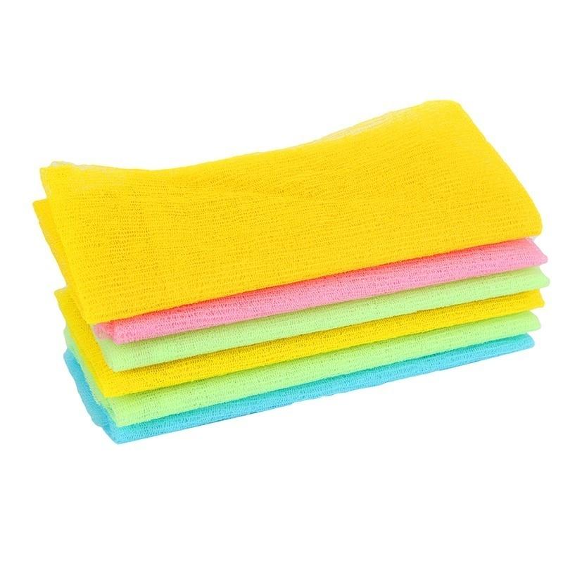 Nylon Mesh Baths Shower Body Wash Clean Exfoliate  Puff Wash Towel Cloth Scrubbers