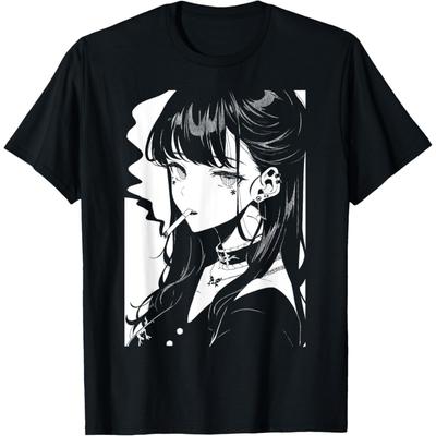 Japanese Anime Horror Aesthetic Soft Grunge T-Shirt