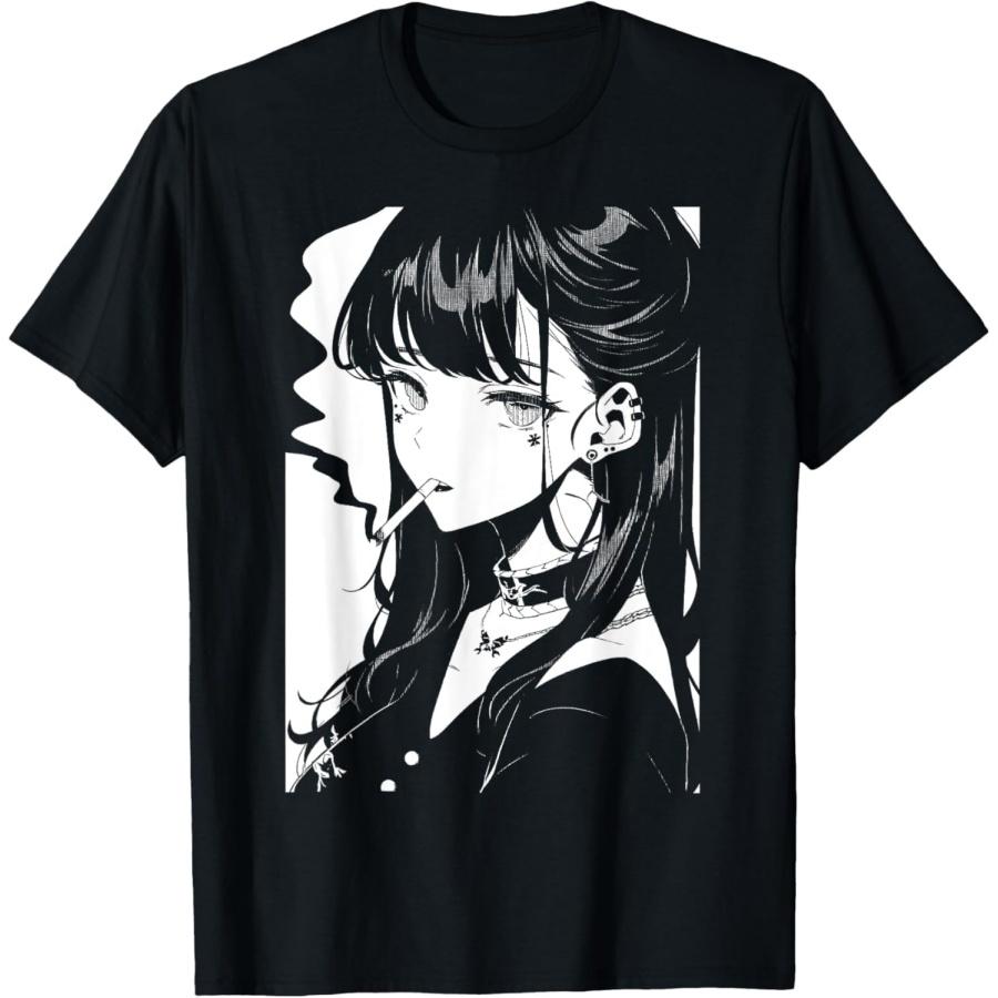 Японский Аниме Хоррор Эстетика Мягкий Гранж Футболка S