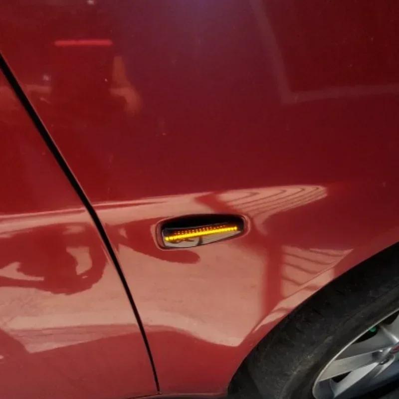 2pcs Amber Dynamic LED Fender Side Marker For Mitsubishi Lancer EVO X Outlander Sport Mirage 2014+ Turn Signal Light Marker Lamp