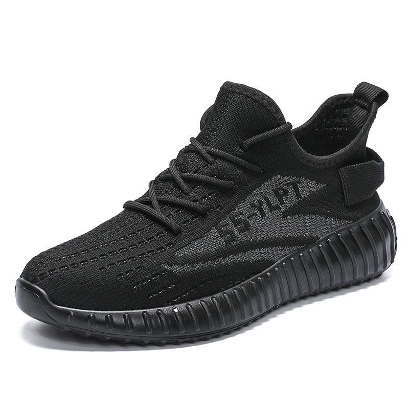 Men's and Women's Fly-woven Casual Shoes Mesh Breathable Sports Shoes Work Shoes Tide Low-top Round Head Shoes
