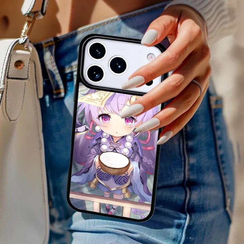 Genshin Impact Qiqi Manga Art Phone Case For iPhone 17 Air 14 15 13 12 Max Cover For Apple 14 15 16 16e 11 Pro Max Plus Coque