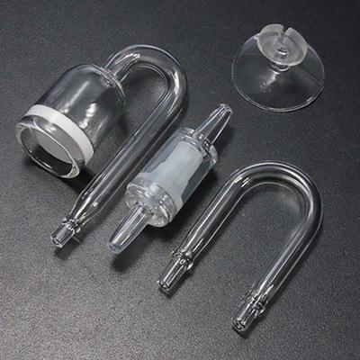 Valvola di ritegno per diffusore di CO2 per acquario, ventosa per tubo di vetro a forma di U per tubo da 4x6 mm
