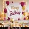 Party Backdrop Happy Birthday Birthday Wedding Floral Balloon Photo Booth Background Front Door Decor