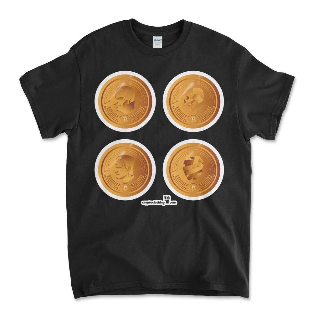 Bitcoin BTC Crypto Cryptocurrency Altcoin HODL Black T-Shirt UPC122  Unisex T-Shirt XXXXL