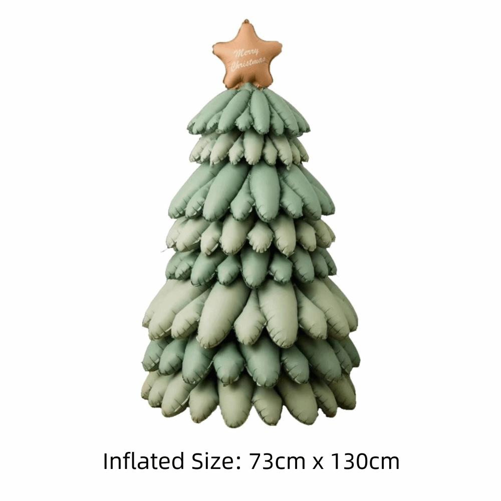 Party Props Large Inflatable Balloon Aluminum Film Christmas Tree Balloon New Year Party