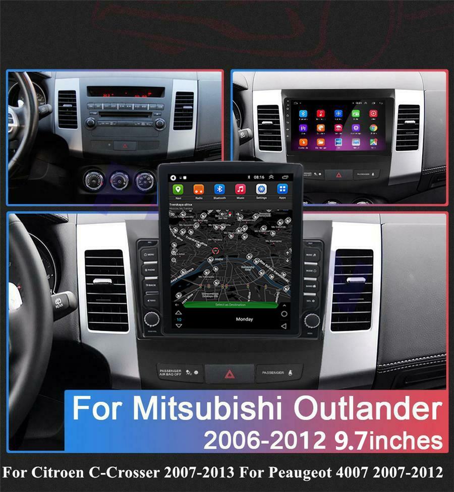 9.7" 2G+32G GPS Navigation WiFi Mirror Link For Mitsubishi Outlander xl 2 06-12