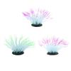 Vivid Silicone Sea Anemone Glowing Artificial Aquarium Decor Coral Ornament for Creative Fish Tank Design