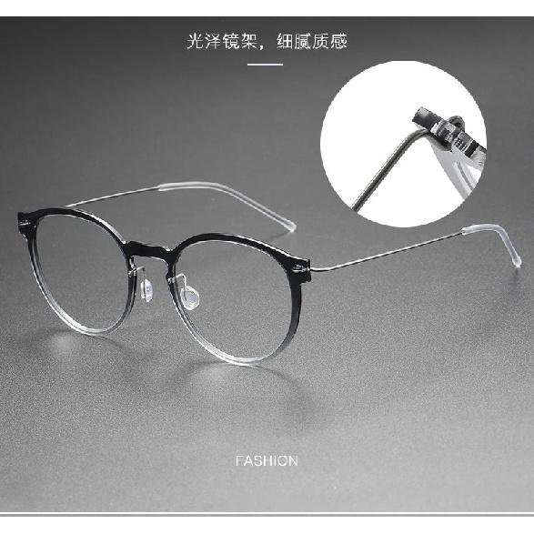 Denmark Designer Ultralight 4.7g Titanium Eyeglass frames Men Women Vintage Round Optical Glasses Frames Computer Eyeglasses