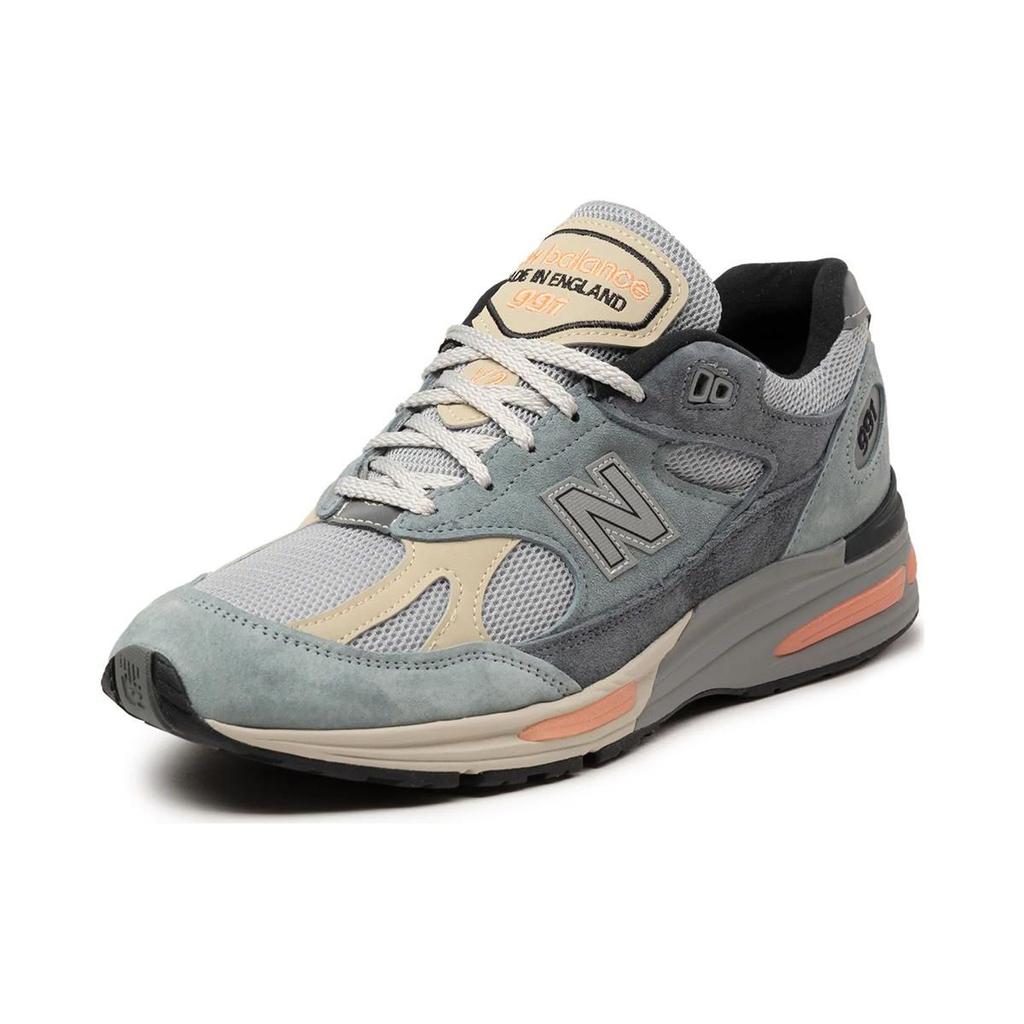 New Balance 991v2 Made In England Silver Blue Turbulence Men Sneakers Quiet-Grey U991SG2