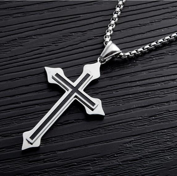 Men's Trendy Spiral Necklace: Minimalist Hip-Hop Pendant In Cool Titanium Steel