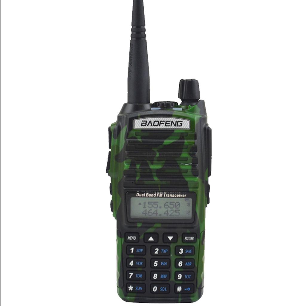 Baofeng UV-82 Telsiz UHF 400-520MHz VHF 136-174MHz 5W Çift Bant Çift PTT Anahtarlı FM Taşınabilir İki Yönlü Radyo Kulaklıklı