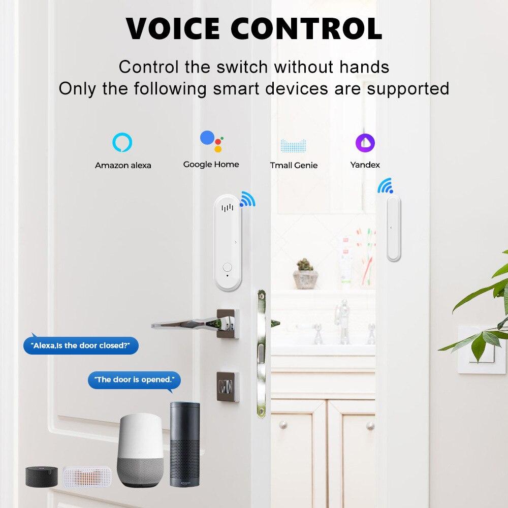 ONENUO Tuya Smart WiFi Door Sensor 80dB Sound Window Sensor Smart Life Arm Disarm Door Sensor APP Alert Alarm Door Sensor