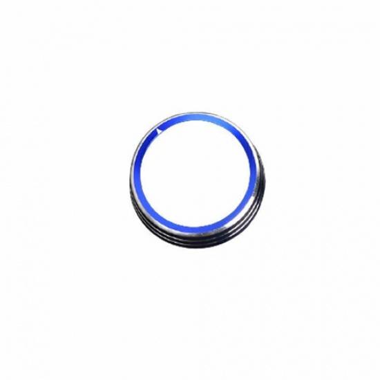 For Buick Envision 2016-2020 Blue Alloy Headlight Switch Control Knob Ring Trim