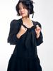 ADOREBELLE Ribbon Tie Dress - Black