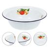 Container Enamel Basin Office Travel Chinese Bread Bowl Enamelware Mixing Tableware