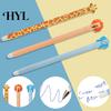 Erasable Writing Tool 3 Pcs Gel Pens Cartoon Animal Rollerball 0.5mm Gentle Black Ink Refillable for Girls Boys Office School Supplies Non-damaging