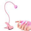 Gooseneck USB UV Nail Lamp 395nm, Purple LED Curing Light for Gel Nail Polish with Clip