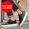Herren Echtleder Erhöhungsschuhe Versteckte Absätze Bequem Atmungsaktiv Höhenerhöhende Schuhe 4/6/8CM Lässige Sneaker Größe 36-44