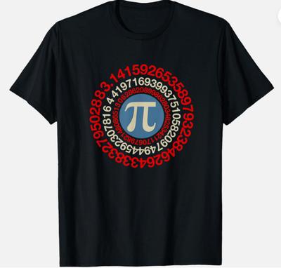 Öğretmenler İçin Matematik Komik Matematik Pi Günü Unisex Tişört