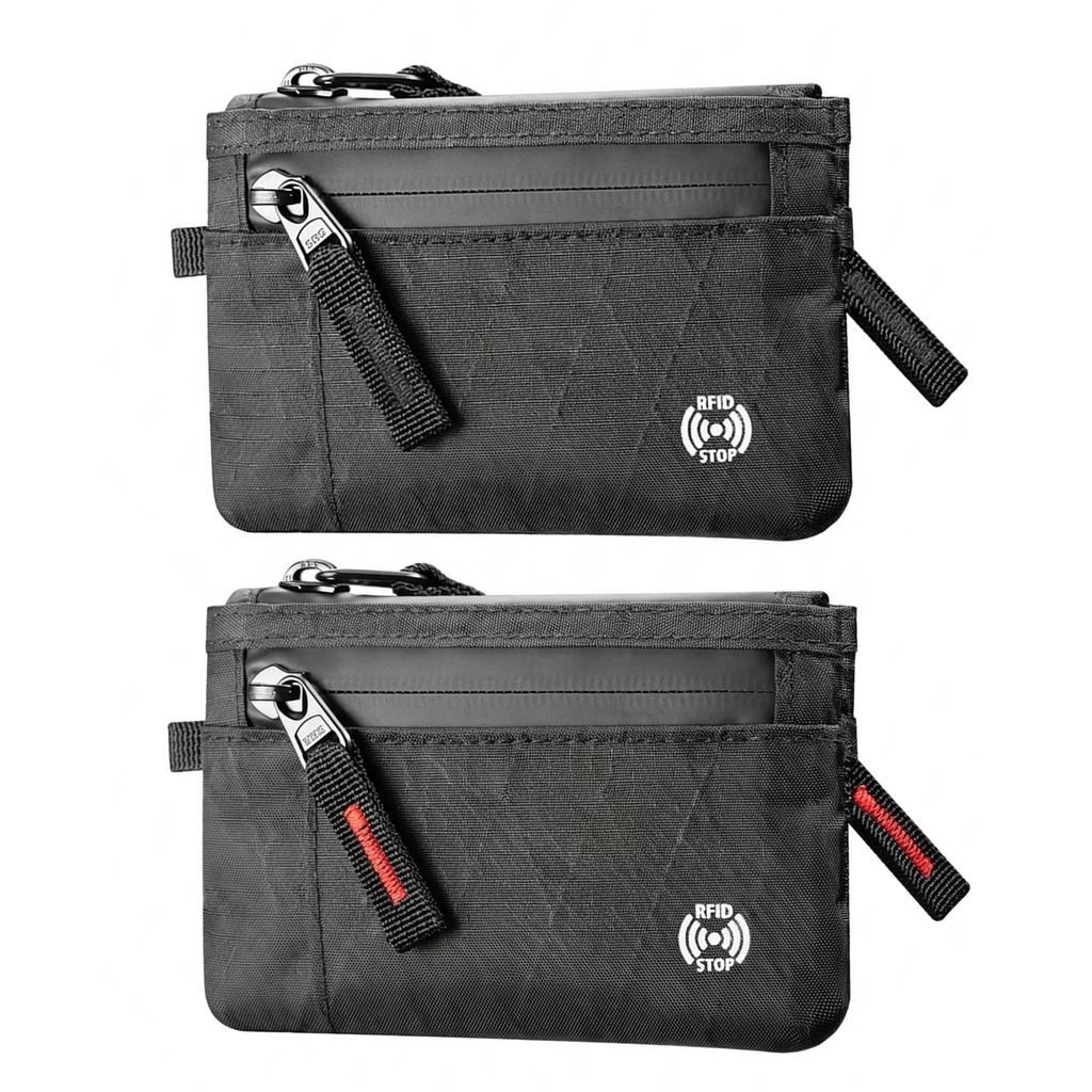 RFID Blocking X-PAC Mini Travel Key Wallet Coin Pouch For Outdoor Use