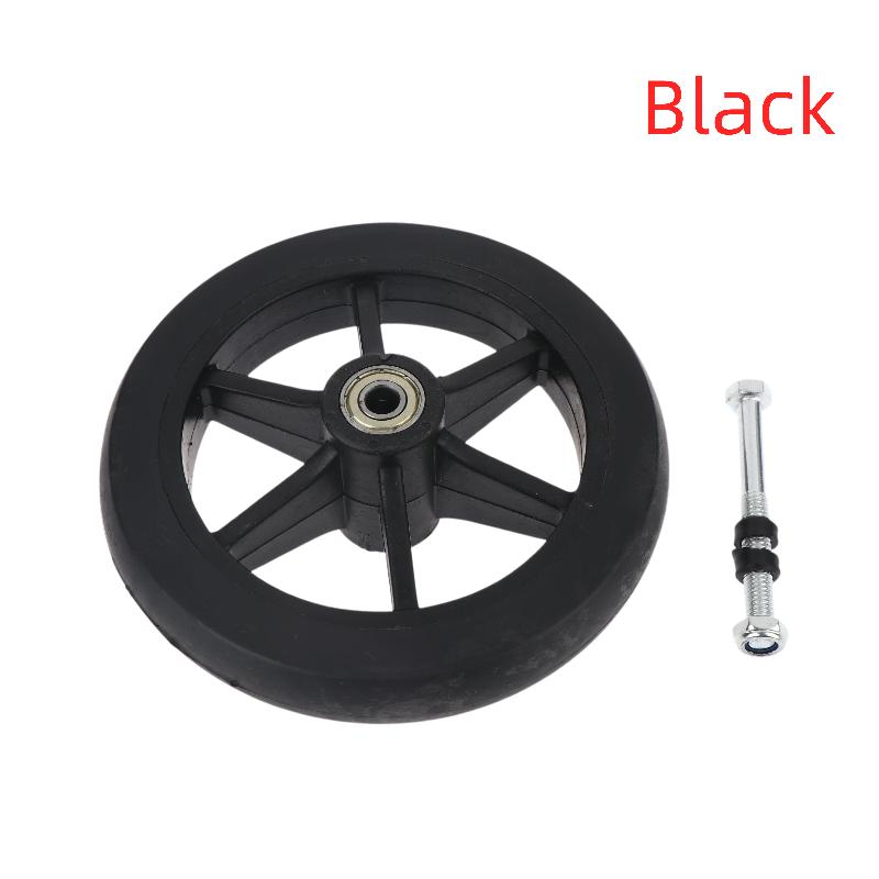 6 Inch Rubber Wheels Smooth Flexible Heavy Duty Wheelchair Front Castor Solid Shopping Cart Wheel Wheelchair Replacement