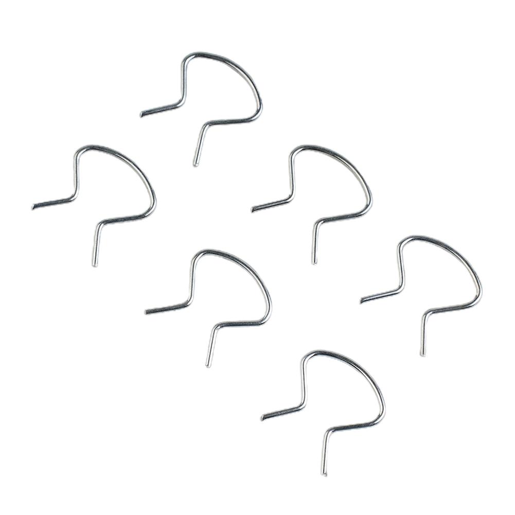 Horseshoe Clips Plastic Right Sliver Zinc Plated 2288