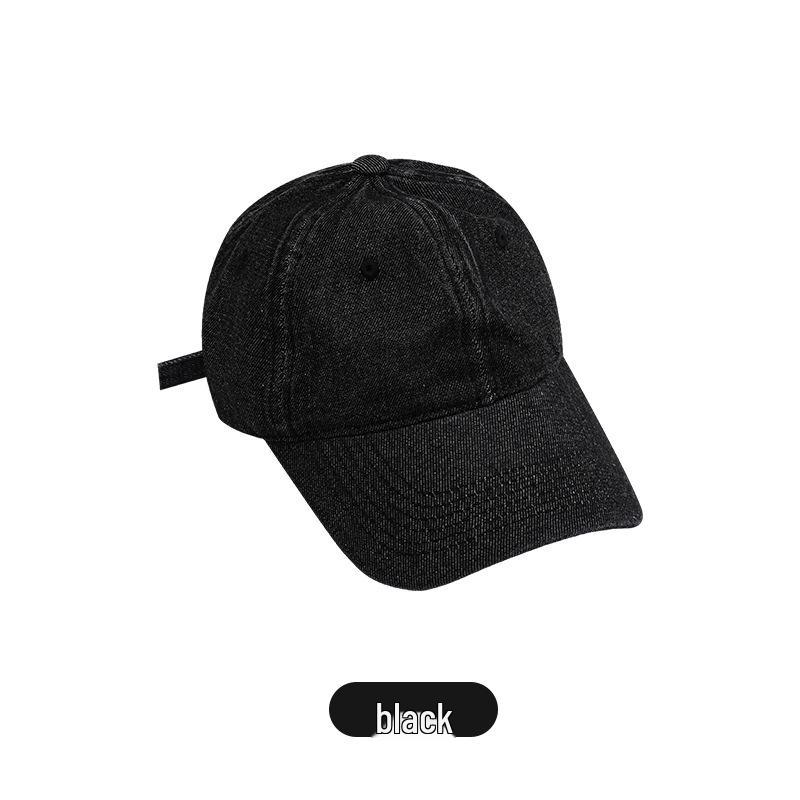 Кепка бейсболка из потертого денима в корейском стиле - Мужская ретро выцветшая кепка с козырьком от солнца