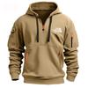 Herren Fleece Sport-Kapuzenpullover mit mehreren Taschen für Herbst und Winter