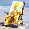 Ultra-Soft Beach Towel with Dragon Ball Theme,Ideal for Pool - Camping, Diving - Perfect Travel Essential, Vibrant Beach Towel.