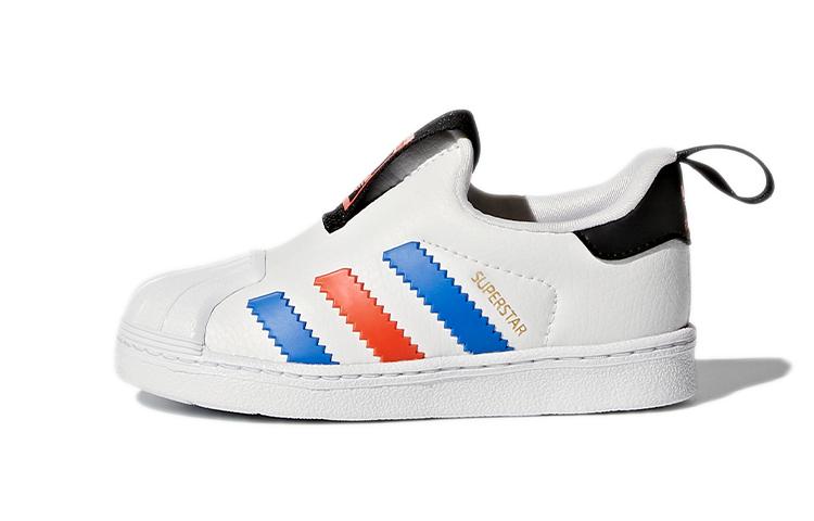 

Adidas Originals Superstar Winter 360 L Low top Toddler Shoes White Blue Red Infant And Toddler BY9937 24
